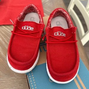 Kids Red Hey Dudes
